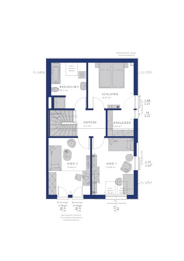 Endlich zuhause im top modernen Bien-Zenker Haus - herrliche Baulücke