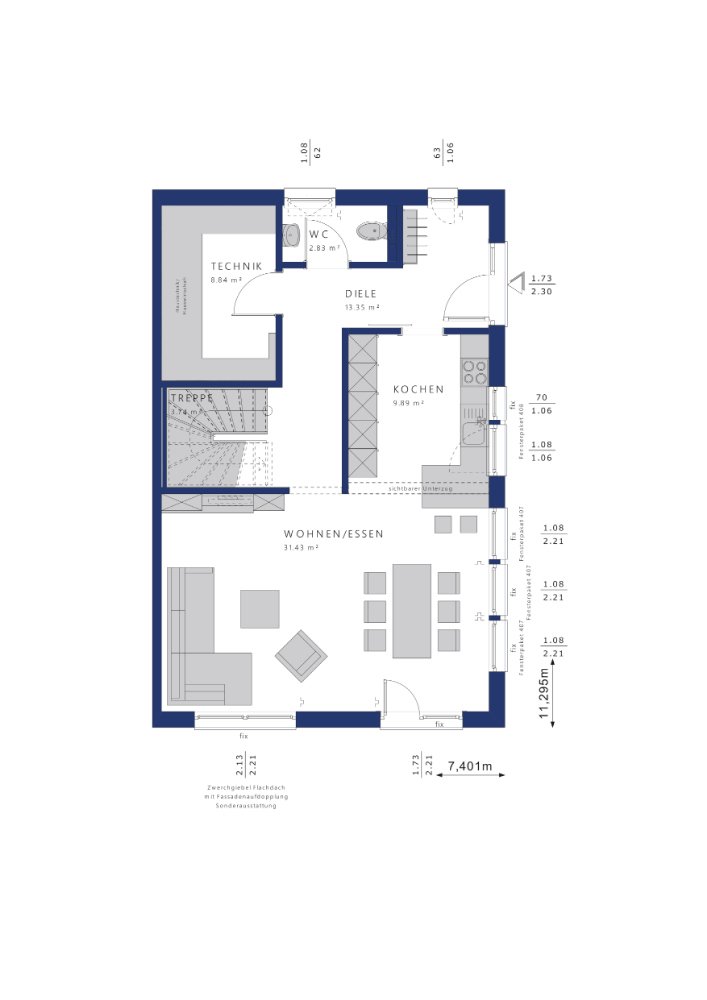 Endlich zuhause im top modernen Bien-Zenker Haus - herrliche Baulücke